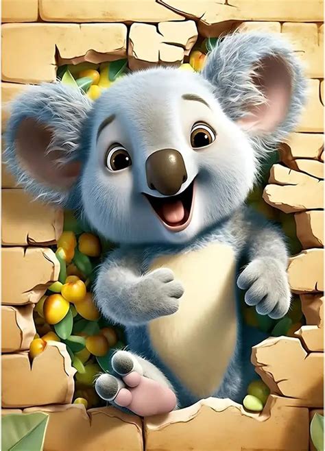 Dphero Diamond Painting Koala Diamant Painting Bilder Diamond Painting