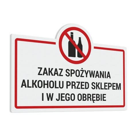 Zakaz Spo Ywania Alkoholu Graficzny Pro