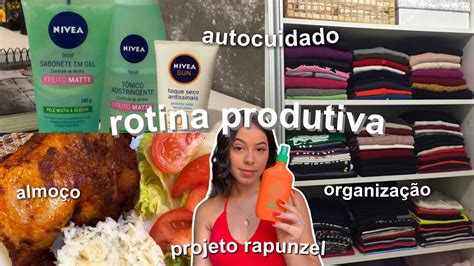 VLOG VOLTANDO A ROTINA cronograma capilar para crescimento almoço