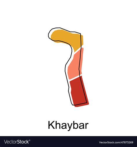 Khaybar map of saudi arabia capital country Vector Image