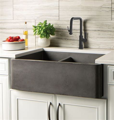 Farmhouse NativeStone Double Kitchen Sink | Rejuvenation