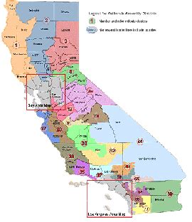 California State Senate District Map - Maps Model Online