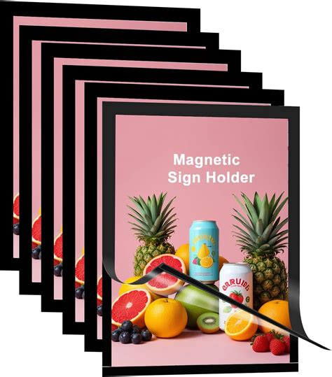 Amazon Magnetic Sign Holder 8 5 X 11in Double Sided Magnetic