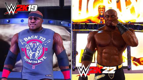 Wwe K Vs Wwe K Bobby Lashley Side By Side Comparison Youtube