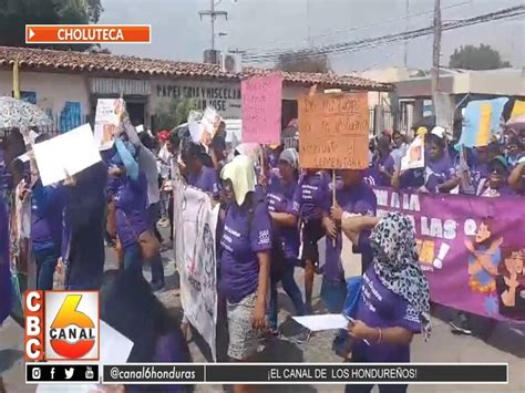 Mujeres Marchan Por Las Calles En Choluteca Cbc Canal