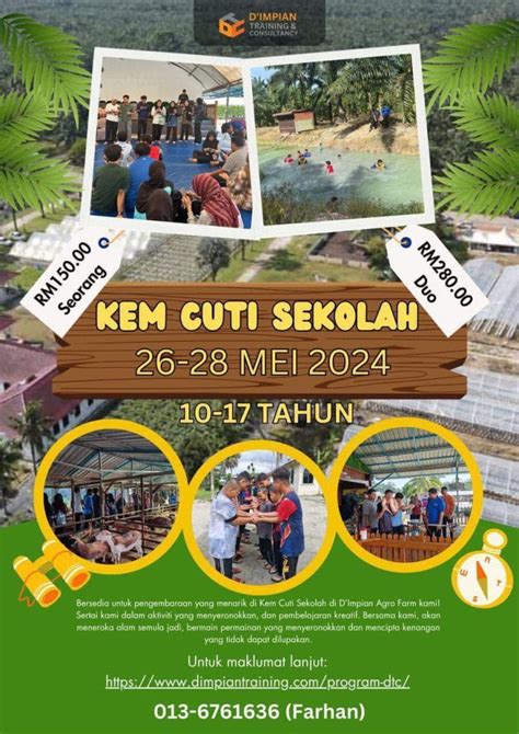 Kem Cuti Sekolah Bulan Mei 2024 Di Muar Johor Coach Bahar Dimpian