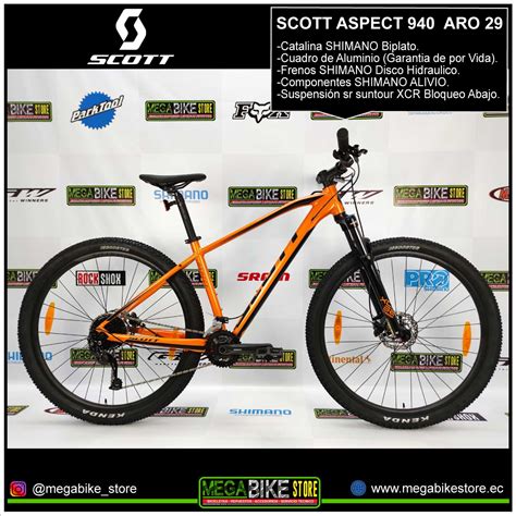 Bicicleta Scott Aspect Aro Componentes Shimano Altus Atelier