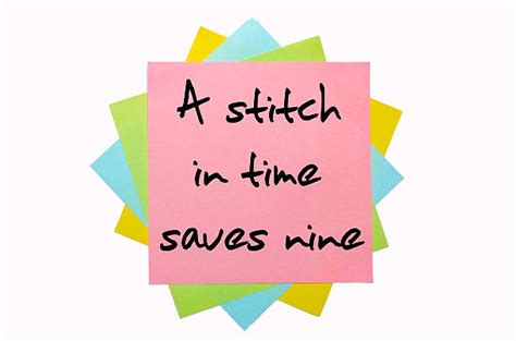 A Stitch In Time Saves Nine Stock Photos, Pictures & Royalty-Free ...