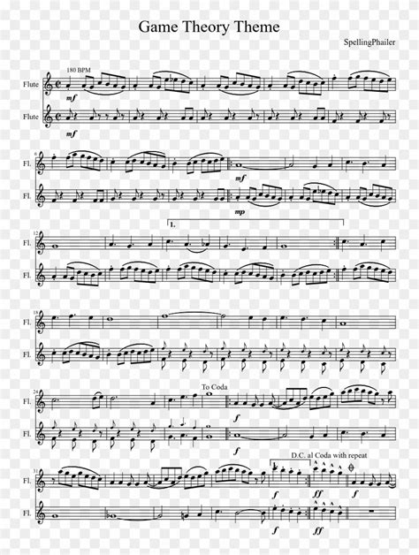 Game Theory Theme For Flute Amor Eterno Sheet Music Violin Hd Png Download 827x1169