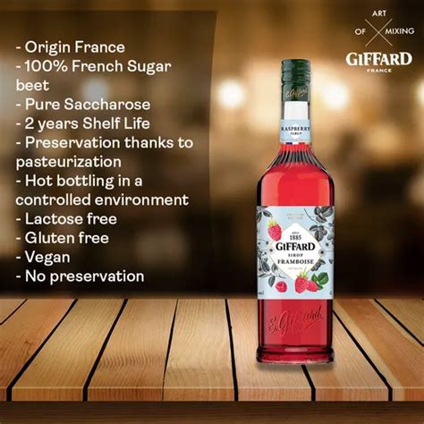 Giffard Fruit Syrups - Giffard Raspberry Syrup Importer from Delhi