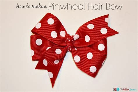 How To Make A Pinwheel Hair Bow The Ribbon Retreat Blog The Ribbon