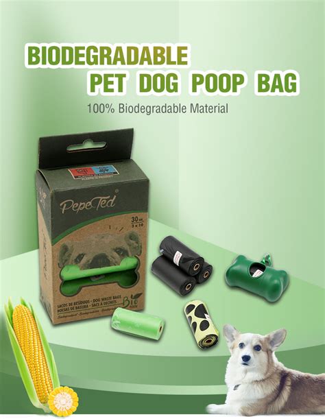 100 Biodegradable Corn Starch Compostable Scented Pet Trash Bags Eco