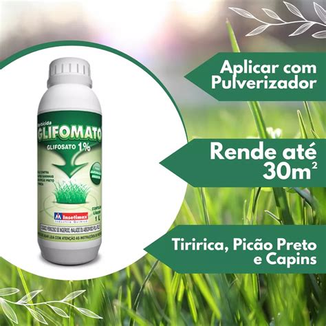 Herbicida Para Matar Mato - Compre Herbicida Glifomato (Mata Mato) 1 Litro - Pronto pra uso - Verde ...