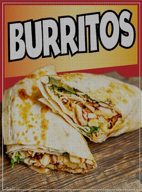 Burritos Perforated Window Graphic Decal Sticker Perforated Vinyl