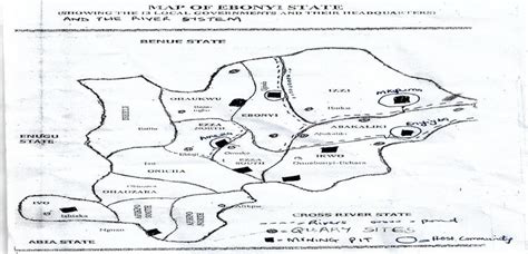 Map of Ebonyi State showing the Ebonyi River Systems | Download ...