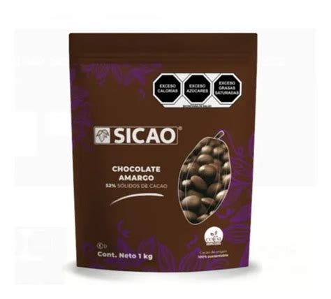 Chocolate Sicao Semiamargo 52 Cacao 1kg La Alpina