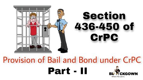 Provision Of Bail Bond Under CrPC Part II Section 436 450 CrPC