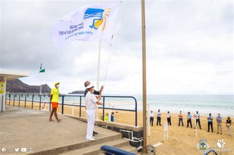 Porto Santo Reserva Da Biosfera Hastear Da Bandeira