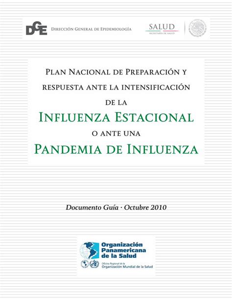 Pdf Plan Nacional De Preparacin Y Respuesta Ante La Intensificacin De