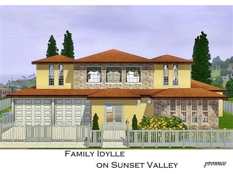 The Sims Resource - Family Idylle on Sunset Valley