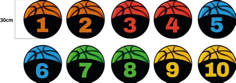 Tapis vinyles entraînement basket ball TenStickers