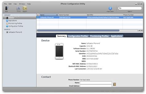 Iphone Configuration Utility 362300 Download Review Screenshots