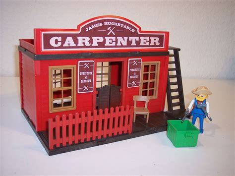 Unikat Custom Made Carpenter Western House Playmobil Jouet Playmobil