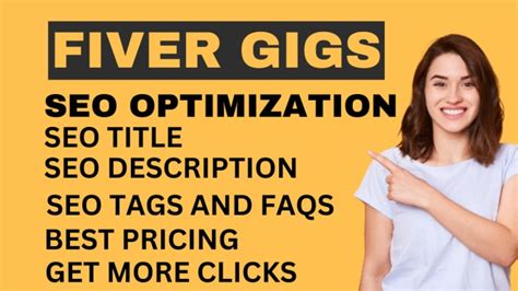 Do Seo Optimization Of Fiverr Gig And Promote Fiverr Gig On First Page