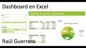 Dashboard en Excel análisis con tablas dinámicas Recursos Excel