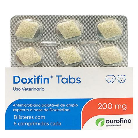 Antimicrobiano Ourofino Doxifin Tabs 6 Comprimidos 200 Mg AmorePets