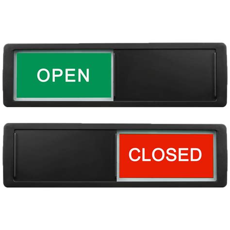 Buy Open Closed Sign, Open Signs Privacy Slide Door Sign Indicator for