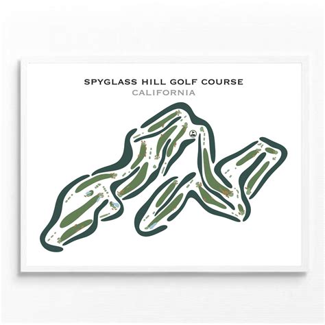 Spyglass Hill Golf Course California Printed Golf Courses By Golf C