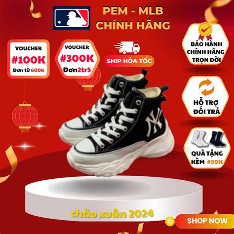 mlb chinh hang ban moi  mlb chunky high lite den don de cao  cm