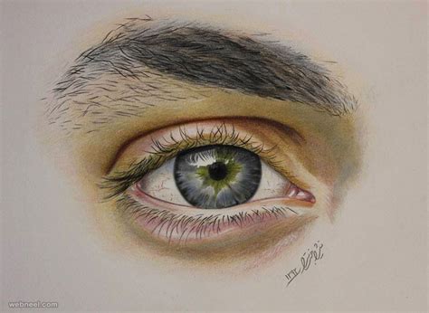 Realistic Eyes Pencil Drawing 2