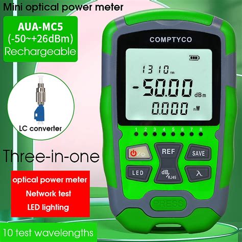 Comptyco Opm Handheld Mini Fiber Optical Power Meter Aua Mc Mc Fiber