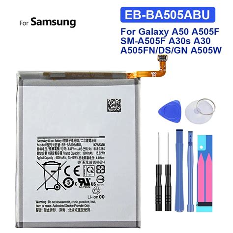 Bater A EB BA505ABN Para Samsung Galaxy A50 A505F EB BA505ABU A505FN DS