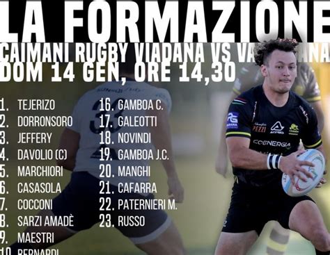 Rugby Serie A Caimani ecco il XV che domani sfiderà il Valsugana