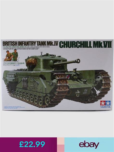 Tamiya Churchill Mkvii Tank Model Set Scale 135 35210 New