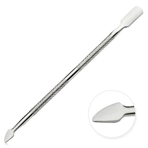 2 Way Nail Art tools Stainless Steel Essential Cuticle Spoon Pusher ...