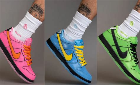 Unleash Your Inner Hero: The Powerpuff Girls x Nike SB Dunk Low Collection - Novelship News