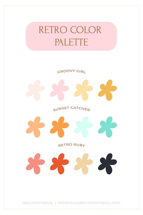 Retro Color Palette | Retro color palette, Retro color, Color