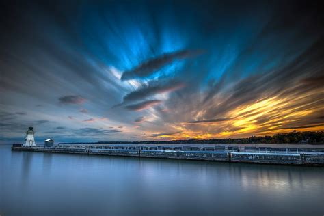 Sunset at Port Dover Lighthouse, Ontario | Pic by Angela House ...