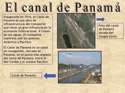 Infografía Del Canal De Panamá