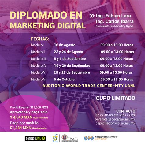 Diplomado De Marketing Digital 2018 WTC Monterrey