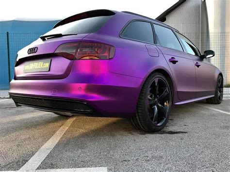 Audi A4 Avant B8 Tuning Purple Pink Mattschwarz Folierung 20