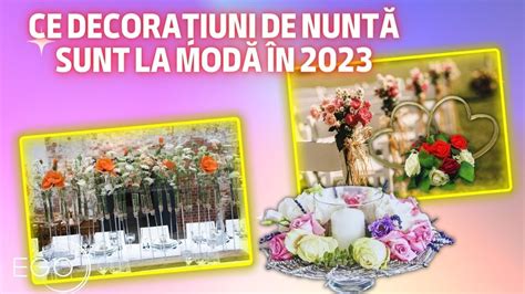 Decorațiuni de nuntă pentru 2023 Nicu Bocancea ne spune care sunt