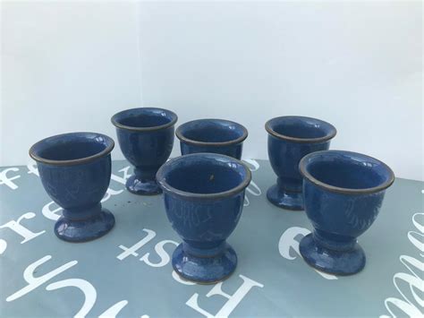 Denby imperial blue egg cups set of 6 | in Fetcham, Surrey | Gumtree