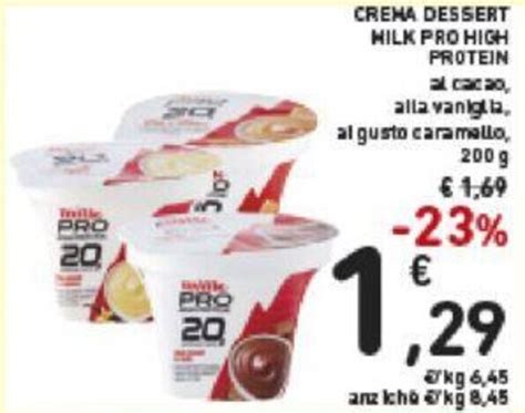 Milk Pro High Protein Crema Dessert Al Cacao Alla Vaniglia Al Gusto