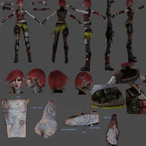 Lilith Reference Board Borderlands Cosplay Borderlands Art Lilith