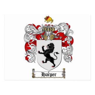 Harper Family Crest Postcards | Zazzle